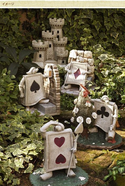 Alice In Wonderland Garden Figurines Schwinnbikewomen Disney Garden