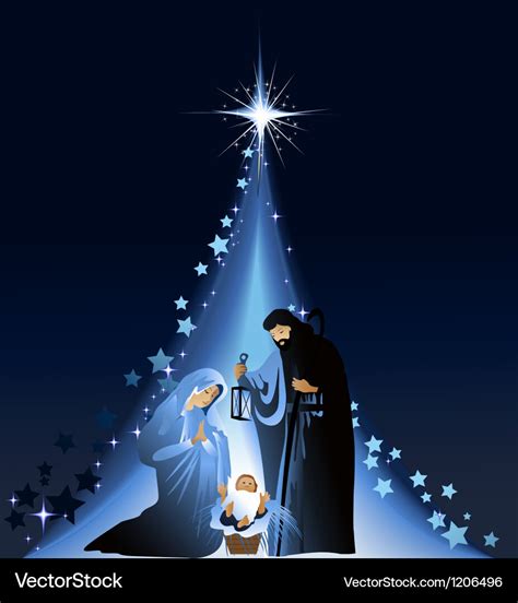 Christmas Nativity Scene Royalty Free Vector Image