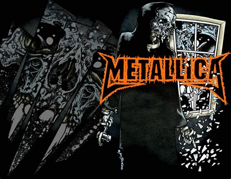 Metallica Thrash Metal Heavy Album Cover Art Dark