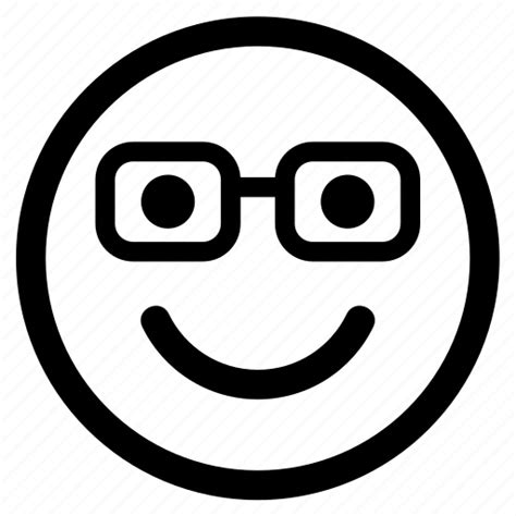 Circle Circular Emoji Emoticon Face Glasses Round Icon