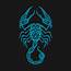 Blue Scorpio Zodiac Sign  T Shirt TeePublic