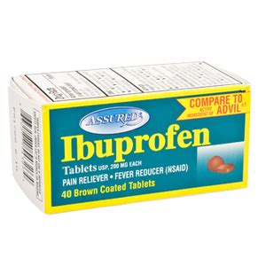 Ibuprofen is safe when taken as directed. Ibuprofen