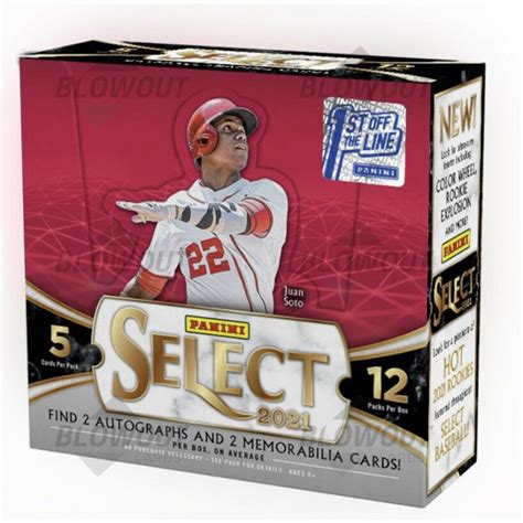 2021 Panini Select Baseball 1st Off The Line Hobby Box