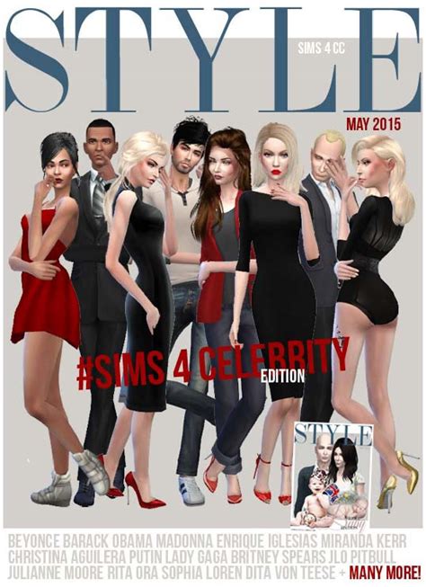 Sims 4 Cc Style Magazine May 2015 Fashion Magazine Style Sims 4