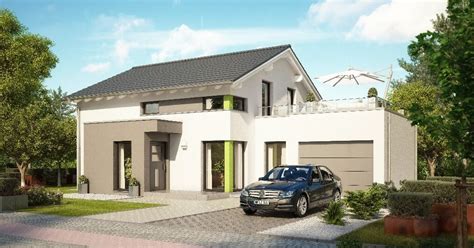 Häuser mieten von privat & makler. Einfamilienhaus modern mit Garage - Haus Evolution 143 V6_Bien Zenker - Fertighaus Satteldach ...
