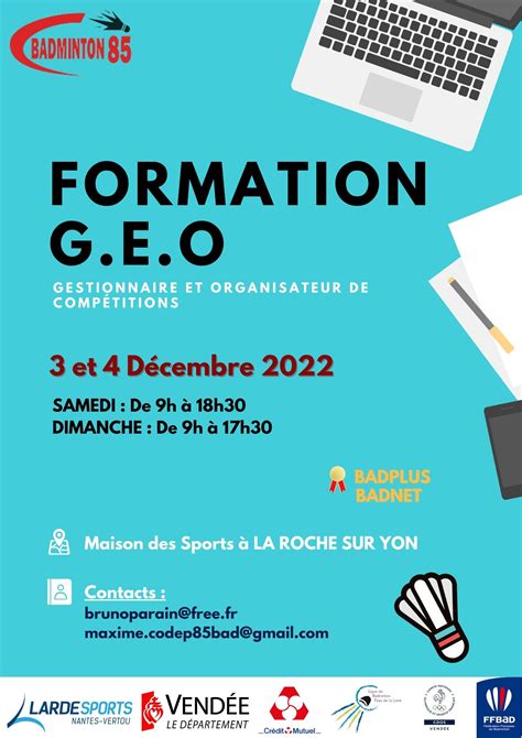 formation geo comite de vendee de badminton