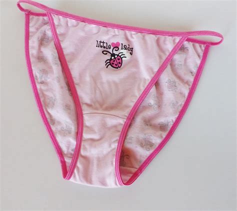 Tammy Girls 12 13yrs Marshmallow Pink String Bikini Panties Poss