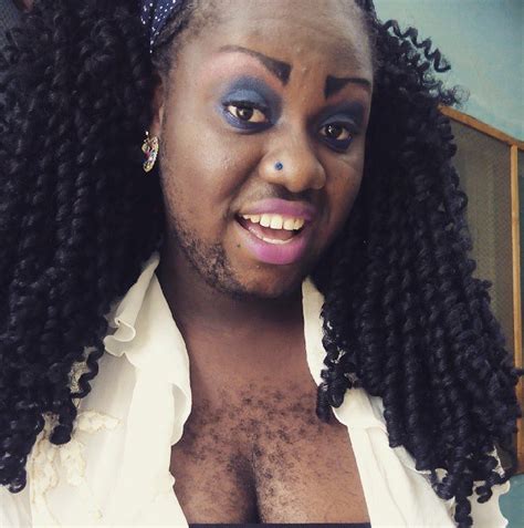 Queen Nonyerem Okafor Hairiest Girl In Nigeria Flaunts Her Hairy Bosoms Photos Entertainment