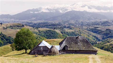 Old Traditional House From Carpathian Mountains Stock Image Image Of
