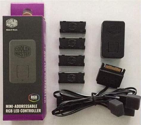 Cooler Master Mini Addressable RGB LED Controller with 1 to 4 ARGB ...