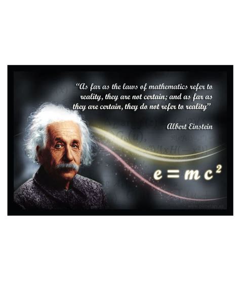 Albert Einstein Poster With Frame Without Glass F 48 Buy Online At