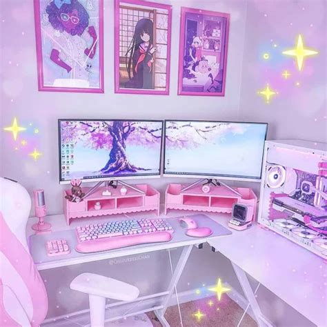33 fabulous looking pink gaming setup for gamer girls gpcd