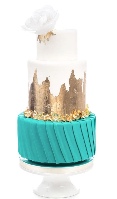 Wedding Cakes 13 11262016 Km Modwedding Turquoise Wedding Cake