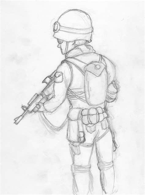 Army Man Drawing At Explore Collection Of Army Man