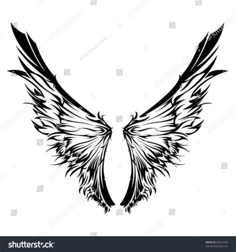 Tribal Wings Stock Vector 65813188 Shutterstock