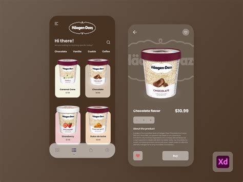 Ice Cream App Exploration For Ios Uplabs