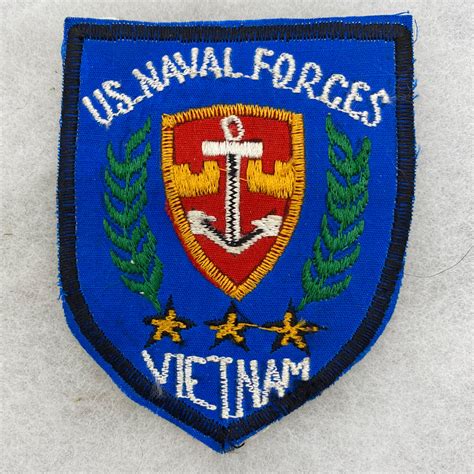 Us Naval Forces Vietnam Patch Vietnamese Made Fitzkee Militaria