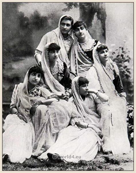 Traditional Indian Sari 1900 Costume History