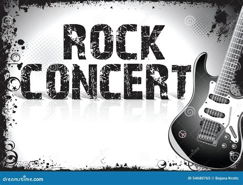 Affiche De Concert De Rock Illustration Stock Illustration Du Groupe