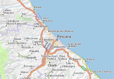 Mapa Pescara Plano Pescara Viamichelin