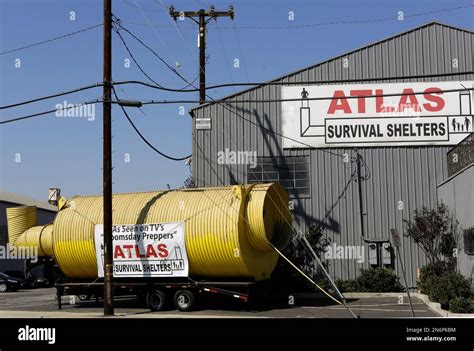 In Thismonday Aug 12 2013 Photo Atlas Survival Shelters Owner Ron Hubbard Shows His