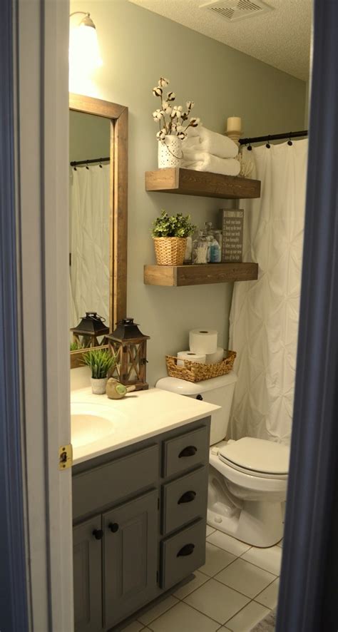 Modern Farmhouse Inspired Bathroom Makeover One Room One