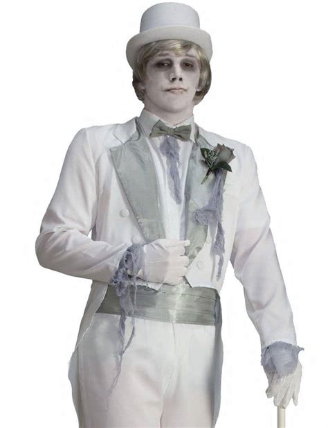 Victorian Ghost Groom Mens Costume Mens Halloween Costumes