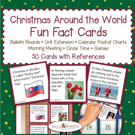 Christmas Around The World Fun Fact Cards A Quiet Simple