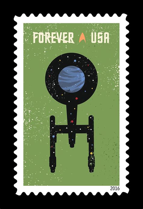 United States Postal Service “star Trek” Stamps Communication Arts