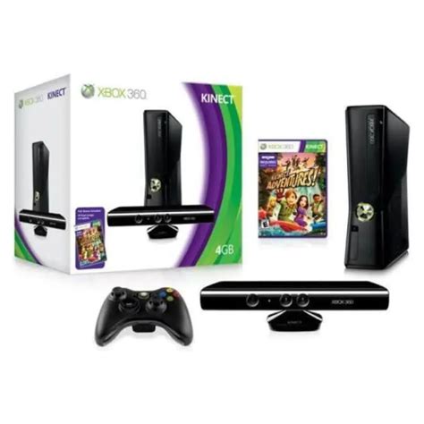 Xbox 360 Slim Console 4gb Kinect Bundle Nostalgic Video Games