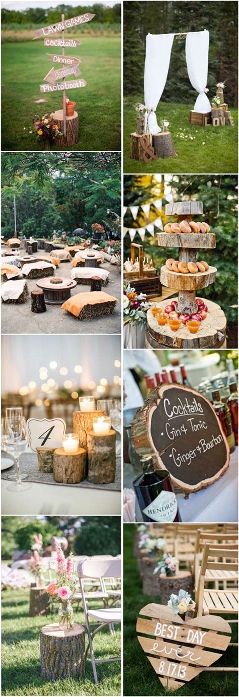 50 Tree Stumps Wedding Ideas For Rustic Country Weddings