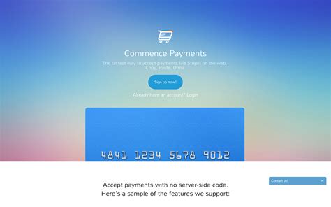 Stripe Partners: Commence Payments