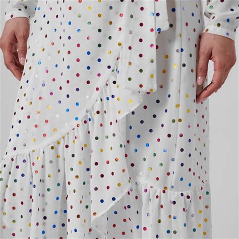 Never Fully Dressed Rainbow Spot Dress Women Midi Dresses Flannels