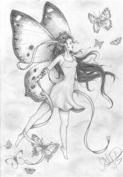 Fairy Drawings Flying Fairy By ~0marietje0 On Deviantart Fairy Wings Drawing Fairy Drawings