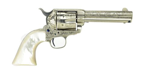 Colt Single Action Army Custom Engraved 45 Caliber Revolver For Sale