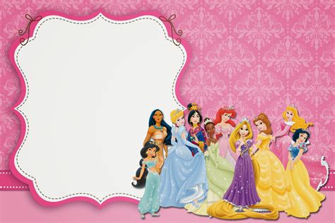Disney Princess Party Free Printable Party Invitations Oh My Fiesta