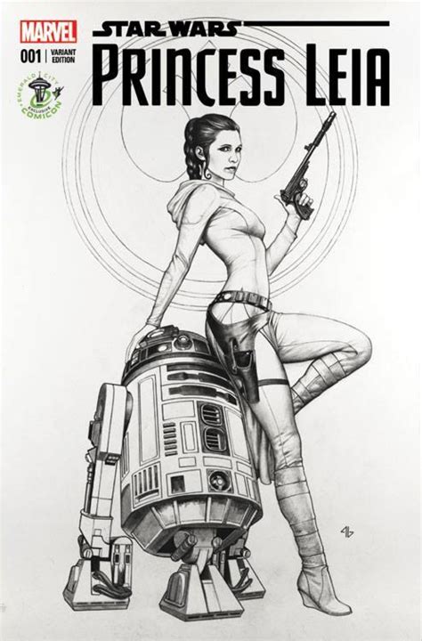 Princess Leia Variant Cover By Adi Granov Leia Star Wars Star