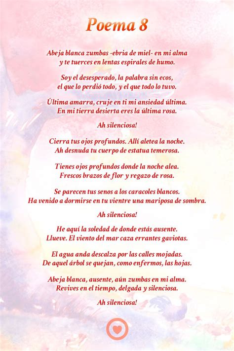 Poema 8 Pablo Neruda Poemas De Neruda Poemas De Amor Poemas Románticos