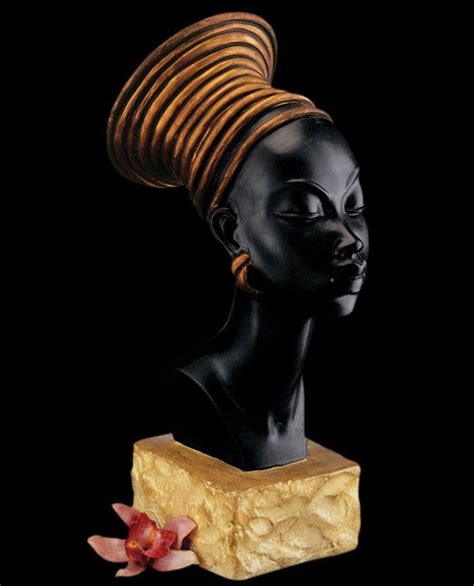 Nubian Queen Kandake Candace Sculpture Bust African Royalty Nubian