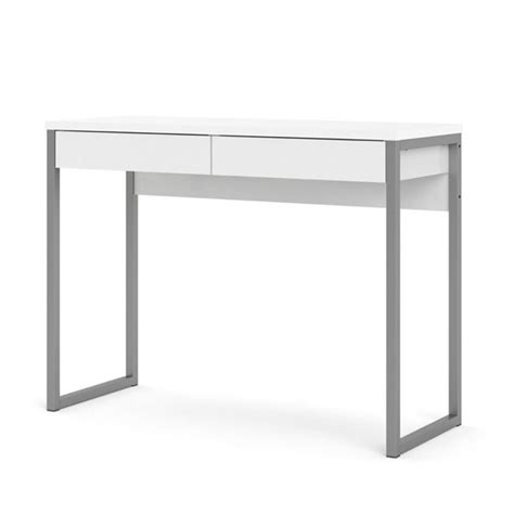 Pemberly Row Home Office Computerwriting Desk With 2 Drawers In White