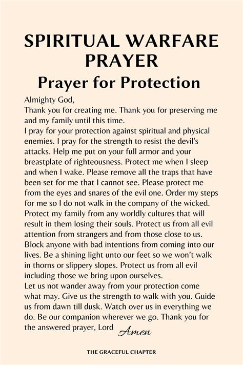 Spiritual Warfare Prayer For Protection Spiritual Warfare Prayers