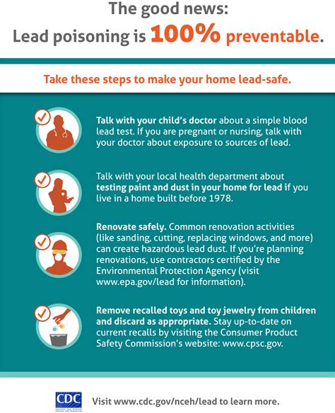 Lead Poisoning Is 100 Preventable Infographic Georgia Coastal Health