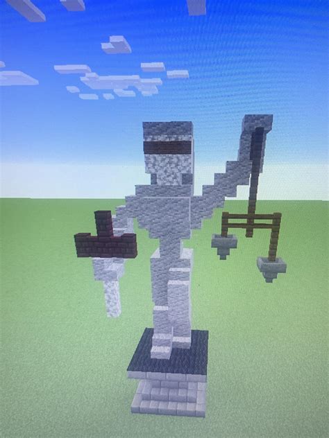 I Made The Lady Justice Statue In Minecraft A While Back Hope You Guys