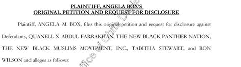 Angela Box Defamation Lawsuit Against Quanell X Excerpts