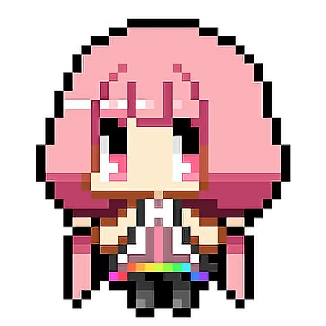 Anime Pixels Character Pink Sticker By Officialstars