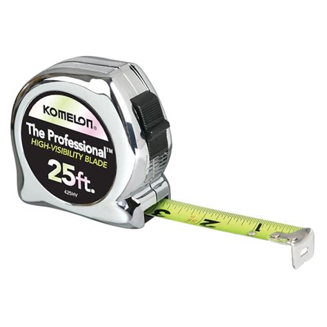 Komelon Chrome Professional 25 Ft Tape Measure In The Tape Measures