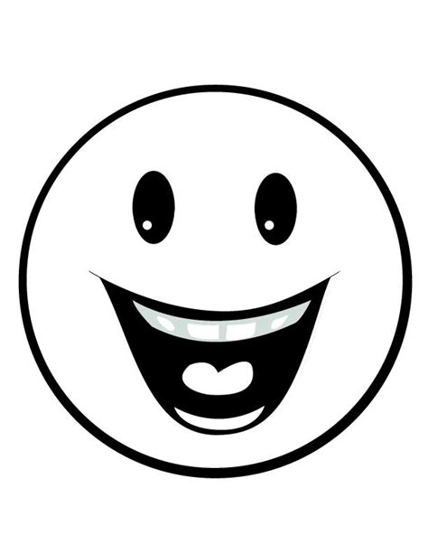 Happy Face Outline Clipart Best