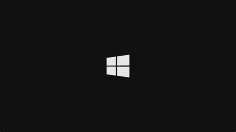 Windows 10 Simple Microsoft Windows Black Background