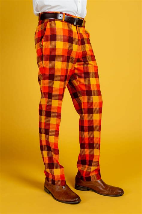 Plaid Thanksgiving Suit Pants That 70s