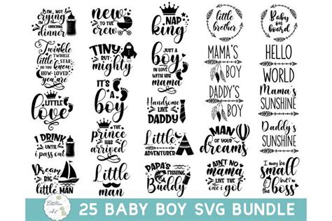 Papercraft Paper Party And Kids Newborn Svg 15 Baby Sayings Svg Bundle